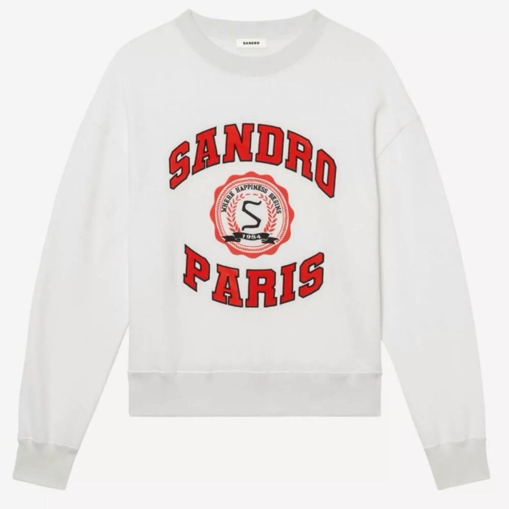 Sandro Anthonin Sweatshirt In White